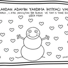 Kardan Adamın İhtiyaçları: Şapka, Atkı, Burun ve Kalp Şeması