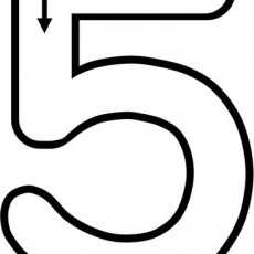 Büyük Harf ile Beş Sayısı: 5 (BEŞ) - Eğitim Materyali
