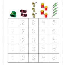Trace Numbers (1-5) - Engaging Educational Worksheet for Early Childhood Number Learning