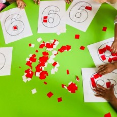 Eğitim Materyali: 6 Sayısı ile Renkli Yapıştırmalar İle Matematik Öğrenimi