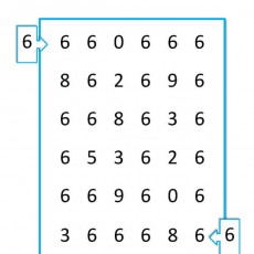 El número 6: laberinto - Actividad educativa para identificar y trazar el número seis