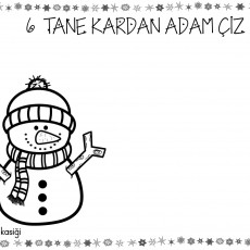 6 TANE KARADAN ADAM ÇIZ - Kış Etkinlikleri
