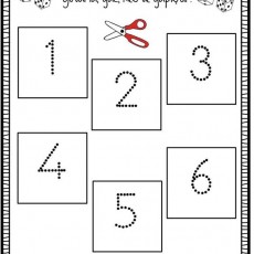 Matematik Eğitimi: Sayıları Öğren, Kes ve Yapıştır (1-6)