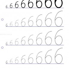 Kaligrafi Alıştırması: Altı Rakamı 666'nın Yazımı