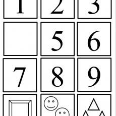 Sayılar ve Şekiller: 1, 2, 3, 5, 6, 7, 8, 9; Duygusal Yüz İfadeleri ve Üçgenler