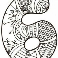 Renkli Boyama Eğitimi: 6 Sayısı ve Deseni