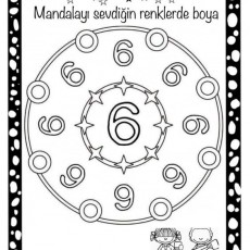 Renkli Boyama Etkinliği: 6 ve 9 Sayıları