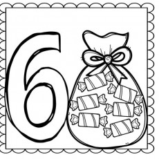 6 Candy Bag Coloring Activity for Children