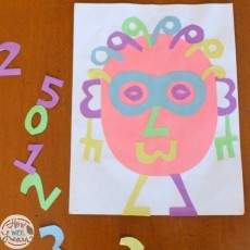 Renkli Sayılar ve Şekillerle Yüz Tasarımı: 2, 5, 12, 20, 99 - Eğitici Sanat Etkinliği