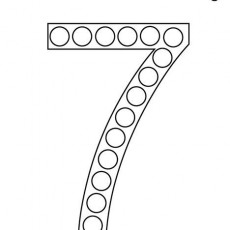 Number 7 Dot Painting Activity