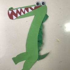 Yedi Sürüngen Yeşil Krokodil