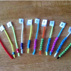 Renkli Abaküs ile Sayılar: 0'dan 10'a Kadar Eğitim Materyali (0, 1, 2, 3, 4, 5, 6, 7, 8, 9, 10)