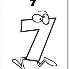 Sevimli Karakterli 7 Rakamı