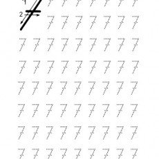 Yazı Çalışması: 7 Sayısı ve Yazılışı (Bir)