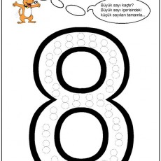 Sayılar Çalışma Sayfası: 8 (Sekiz)