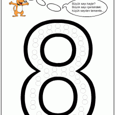 Sayılar Çalışma Sayfası - 8 (Sekiz) Eğitici Etkinlik