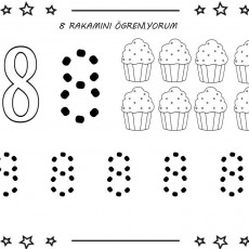8 Rakamını Öğreniyorum: Eğitsel Matematik Çalışma Sayfası