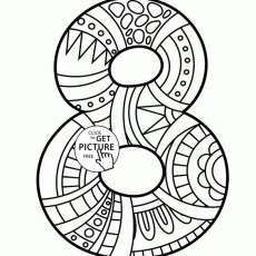 Sanat Terapisi için 8 Sayısı ve Doodle Desenleri