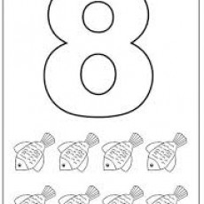 8 (Sekiz) Rakamı ve Altı Balık Çizimi - Temel Matematik Eğitimi