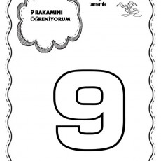 9 Rakamını Öğreniyorum - Yırtma Yapıştırma Tekniği ile 9 Rakamının Tamamlanması
