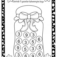 Kavanoz Temalı Boyama Etkinliği: 9 Sayısını Kahverengine Boya