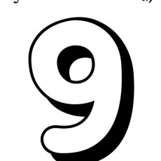 9 Rakamını Öğreniyorum - 9 Sayısı Eğitim Materyali