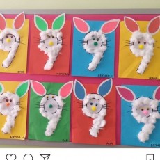 Yaratıcı Çocuk Sanat Projeleri: Yumurta Şeklinde Tavşan Figürleri ve 9 Rakamı