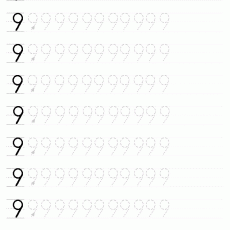 9 Sayısı Yazım Çalışması (Dokuz)