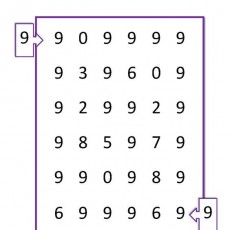 Matematik Labirenti: El Número 9 - Preokul Eğitimi