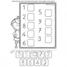 Rakamları Yerleştirme Etkinliği: 1'den 10'a Sayılar, Eğlenceli Matematik Öğrenimi