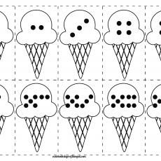 Ice Cream Counting Activity - 0 to 6