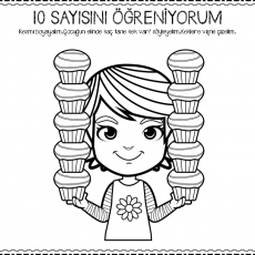 10 Sayısını Öğreniyorum: Çocuklar İçin Eğitici Boyama Etkinliği