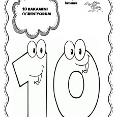 10 Rakamını Öğreniyorum - Yırtma Yapıştırma Tekniği ile 10 Aşamasını Tamamla