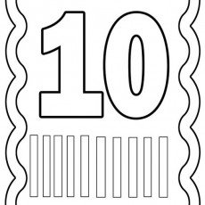Eğitici Sayı Kartı: 10 (On) - Sayı ve Hatırlatma Uygulaması