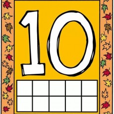 10 (On) Sayısı ve Sayım Eğitimi - Sonbahar Temalı Eğitim Materyali