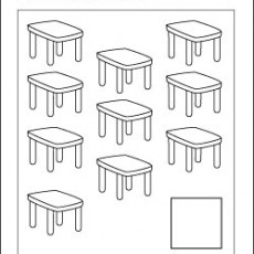 Counting Tables Worksheet - Educational Activity with 10 Tables