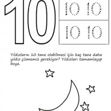 10 Sayısı ve Yıldız Çizme Etkinliği - Sayma ve Çizim Öğretimi
