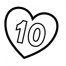 Kalp İçinde On Sayısı - 10 (Ten)