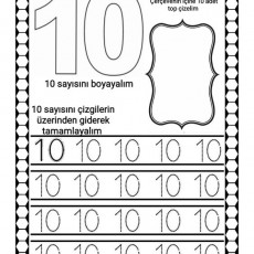 Eğitsel Materyal: 10 Sayısının Öğretilmesi ve Uygulama Çalışmaları