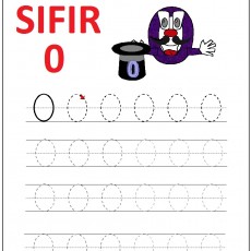 SIFIR 0 - Sayı Yazma ve Çizim Çalışması