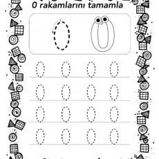 0 Rakamını Tamamlama Etkinliği - Sayılar ve Şekiller Eğitimi