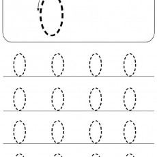 El Yazısı Eğitimi İçin Oval Şekil Çizim Alıştırmaları (1 Oval, 6 Satır)
