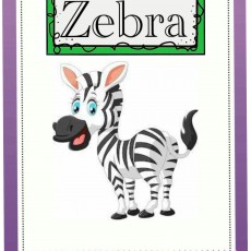 Zebra - Eğitici Hayvan Kartı