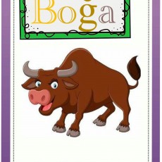 Boğa: Eğitici Görsel - Hayvanlar ve Harfler