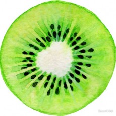 Kiwi Kesimi: Yeşil ve Dışkı Renkli Kesit, Sağlıklı Beslenme