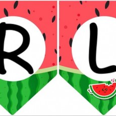 Karpuz Temalı Sesli Harfler: R ve L