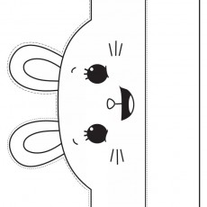 Bunny Puppet Template - Eğlenceli Hayvan Çocuk El Kuklası Şablonu