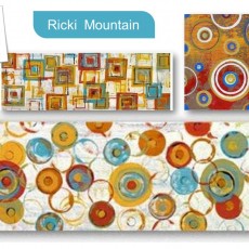 Renkli Daireler ve Kareler: Modern Sanat Deseni