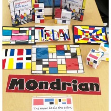 Mondrian Art Education Materials: Color Theory and Abstract Geometric Designs