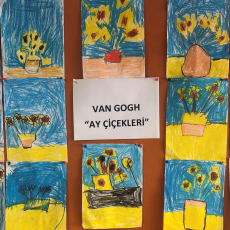 Van Gogh 'Ay Çiçekleri' Çocuk Resim Sergisi